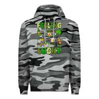 Slate Camo feeling lucky Premium Hoodie - Artiststas