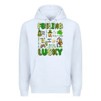 White feeling lucky Premium Hoodie - Artiststas