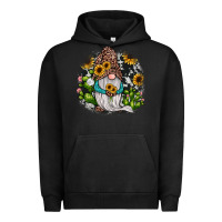 Pigment Black gnomes sunflower cactus Urban Hoodie - JahusDesignShop