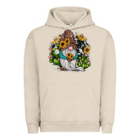 Pigment French Oak gnomes sunflower cactus Urban Hoodie - JahusDesignShop
