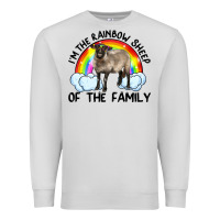 Dove Grey i'm the rainbow sheep of the family suffolk sheep black face sheep Premium Sweatshirt - RanaPortraitStore