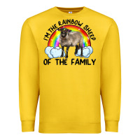 Lemon i'm the rainbow sheep of the family suffolk sheep black face sheep Premium Sweatshirt - RanaPortraitStore