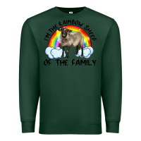 Sports Green i'm the rainbow sheep of the family suffolk sheep black face sheep Premium Sweatshirt - RanaPortraitStore