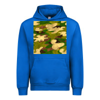 Cobalt camouflage seamless pattern Urban Hoodie - BundleAndBundleShop