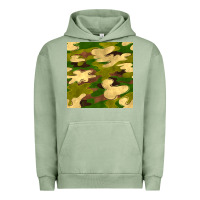 Pigment Oil Green camouflage seamless pattern Urban Hoodie - BundleAndBundleShop