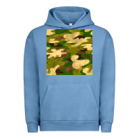 Pigment Pebble Blue camouflage seamless pattern Urban Hoodie - BundleAndBundleShop