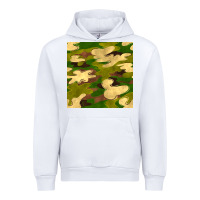 White camouflage seamless pattern Urban Hoodie - BundleAndBundleShop