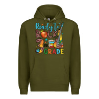 Army Green ready to rock 3rd grade Premium Hoodie - JahusDesignShop