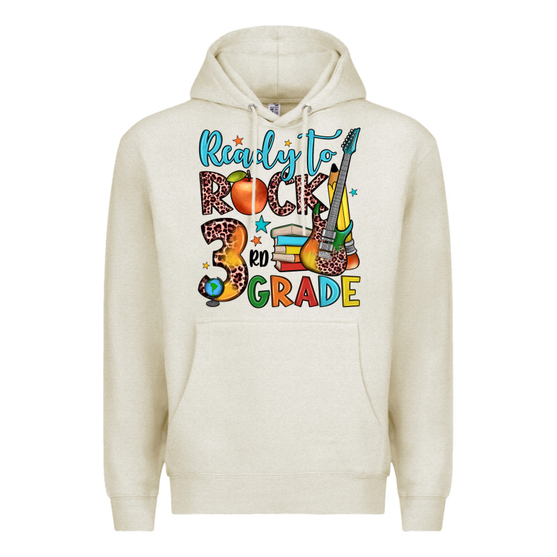 Ready To Rock 3rd Grade Premium Hoodie by JahusDesignShop | Teevron