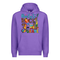 Purple ready to rock 3rd grade Premium Hoodie - JahusDesignShop