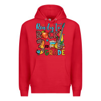 Red ready to rock 3rd grade Premium Hoodie - JahusDesignShop