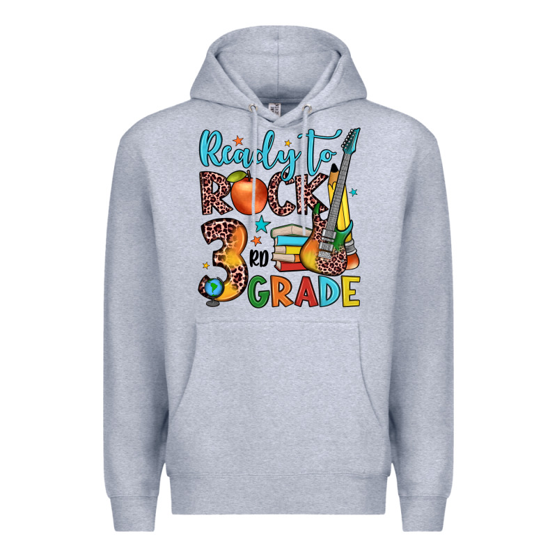 Ready To Rock 3rd Grade Premium Hoodie by JahusDesignShop | Teevron