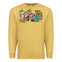 Antique Gold tropical coffee cups Premium Sweatshirt - Zillion Design Studio