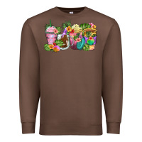 Chestnut tropical coffee cups Premium Sweatshirt - Zillion Design Studio