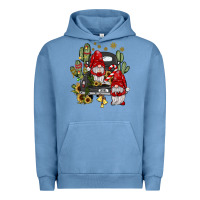 Pigment Pebble Blue farm truck,noel gnome Urban Hoodie - JahusDesignShop