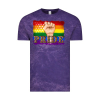 Cloud Purple lgbtq  flag and hand pride Vintage Tee - Artiststas