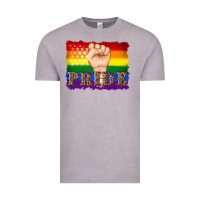 Vintage Zinc lgbtq  flag and hand pride Vintage Tee - Artiststas