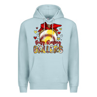 Blue Mist busy raising ballers Premium Hoodie - Artiststas