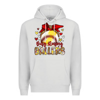Dove Grey busy raising ballers Premium Hoodie - Artiststas