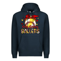 Navy busy raising ballers Premium Hoodie - Artiststas