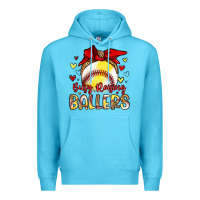 Ocean Blue busy raising ballers Premium Hoodie - Artiststas