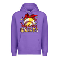 Purple busy raising ballers Premium Hoodie - Artiststas