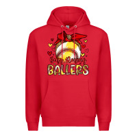 Red busy raising ballers Premium Hoodie - Artiststas