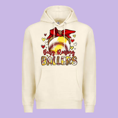 Busy Raising Ballers Premium Hoodie Designed By Artiststas