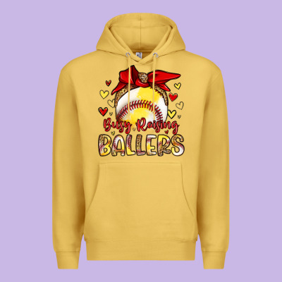 Busy Raising Ballers Premium Hoodie Designed By Artiststas