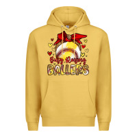 Antique Gold busy raising ballers Premium Hoodie - Artiststas