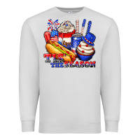 Dove Grey tis the season billie wilder Premium Sweatshirt - texasbilliewilder