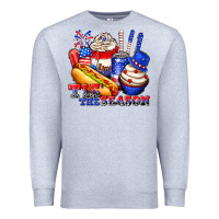 Heather Grey tis the season billie wilder Premium Sweatshirt - texasbilliewilder
