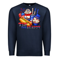 Navy tis the season billie wilder Premium Sweatshirt - texasbilliewilder