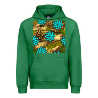 Emerald camouflage leopard gemstone seamless pattern Urban Hoodie - BundleAndBundleShop