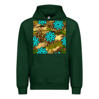 Forest Green camouflage leopard gemstone seamless pattern Urban Hoodie - BundleAndBundleShop