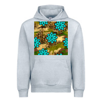 Heather Grey camouflage leopard gemstone seamless pattern Urban Hoodie - BundleAndBundleShop