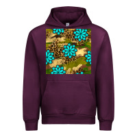 Mauve Wine camouflage leopard gemstone seamless pattern Urban Hoodie - BundleAndBundleShop