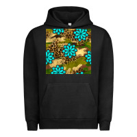 Pigment Black camouflage leopard gemstone seamless pattern Urban Hoodie - BundleAndBundleShop