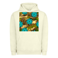 Pigment Pistachio camouflage leopard gemstone seamless pattern Urban Hoodie - BundleAndBundleShop