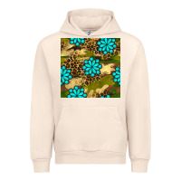 Sandshell camouflage leopard gemstone seamless pattern Urban Hoodie - BundleAndBundleShop