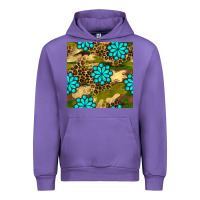 Tulip camouflage leopard gemstone seamless pattern Urban Hoodie - BundleAndBundleShop