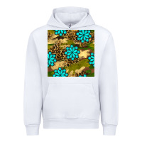 White camouflage leopard gemstone seamless pattern Urban Hoodie - BundleAndBundleShop