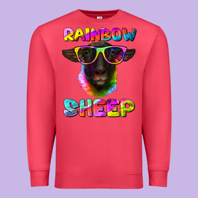 Premium Sweatshirt rainbow sheep suffolk sheep