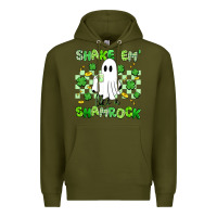 Army Green shake em' like a shamrock Premium Hoodie - Artiststas