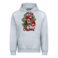 Heather Grey farm truck,merry christmas gnome Urban Hoodie - JahusDesignShop
