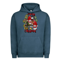 Pigment Midnight Navy farm truck,merry christmas gnome Urban Hoodie - JahusDesignShop