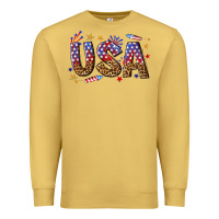 Antique Gold usa 4th of july bw Premium Sweatshirt - texasbilliewilder