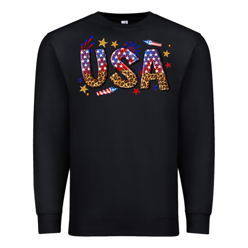 Usa 4th Of July Bw Premium Sweatshirt by texasbilliewilder | Teevron