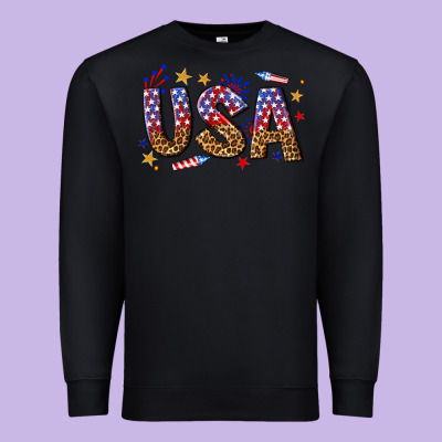Premium Sweatshirt usa 4th of july bw