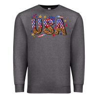 Charcoal Heather usa 4th of july bw Premium Sweatshirt - texasbilliewilder